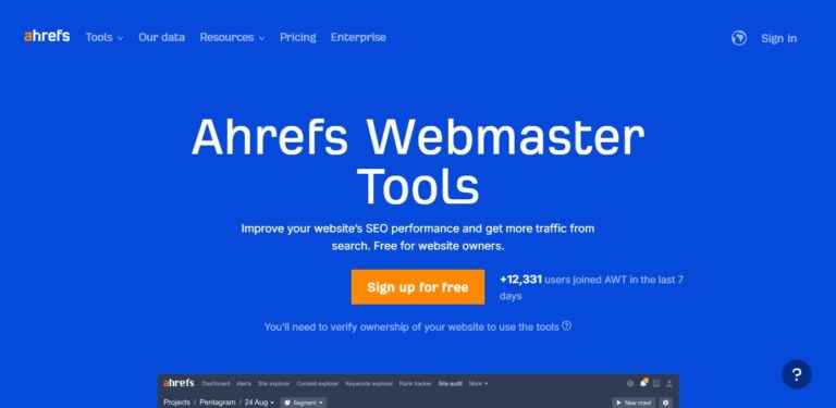 how to get Ahrefs audit for free
