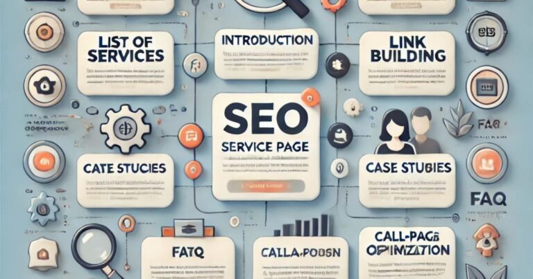 what to include on main service page seo website